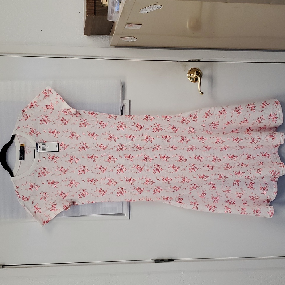 NWT Polo Ralph Lauren Dress L Rose Floral